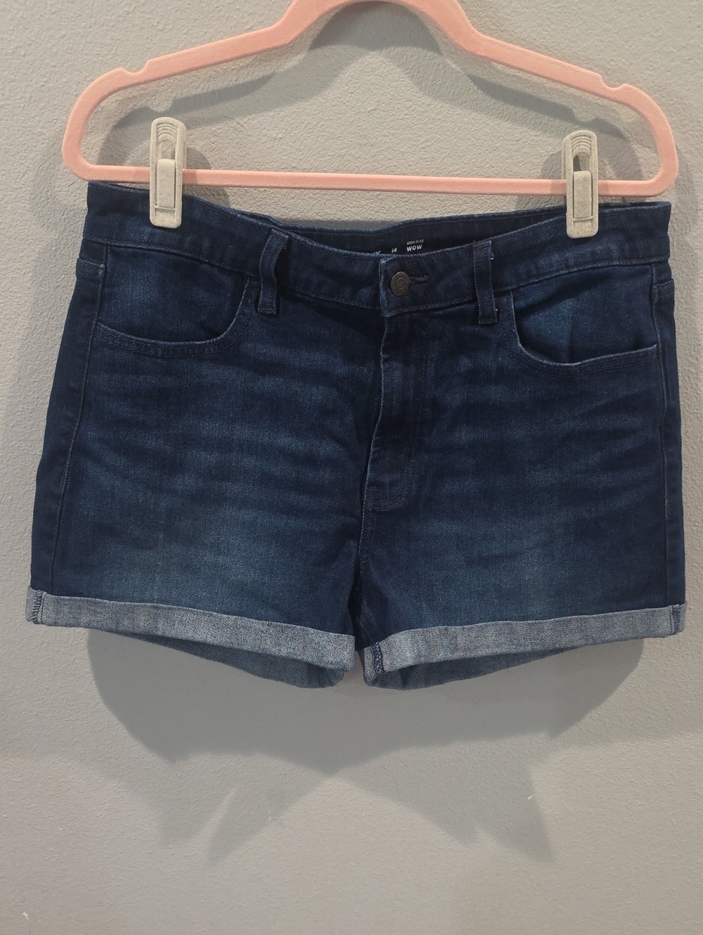 Old Navy Dark Blue Denim Cuffed Shorts